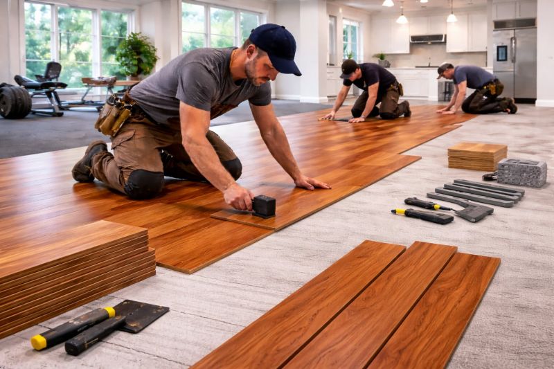 Cherry Floor Installation in Clarksville, MD