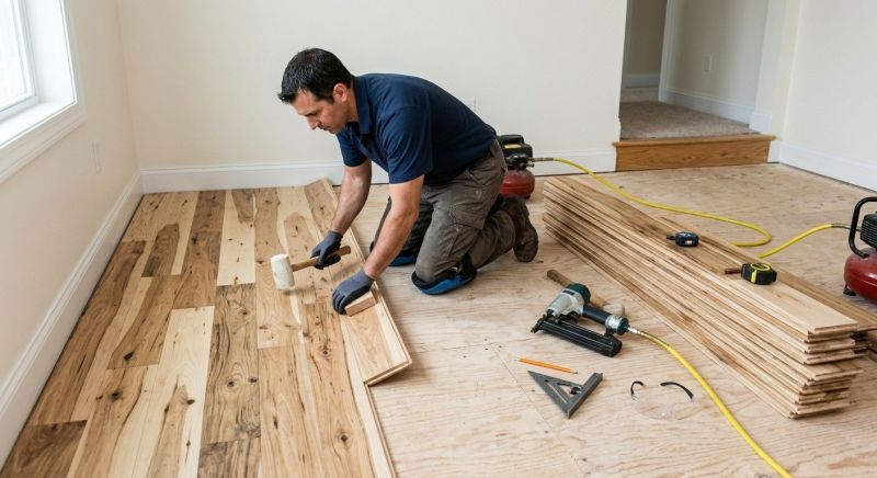 Hickory Floor Installation in Rockville, MD