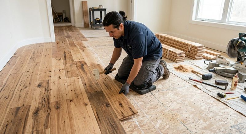 Hickory Floor Installation in Rockville, MD