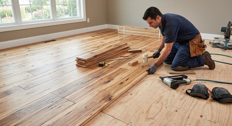 Hickory Floor Installation in Rockville, MD