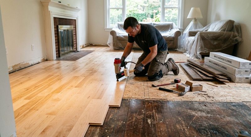 Maple Flooring Installation in Hanover, MD