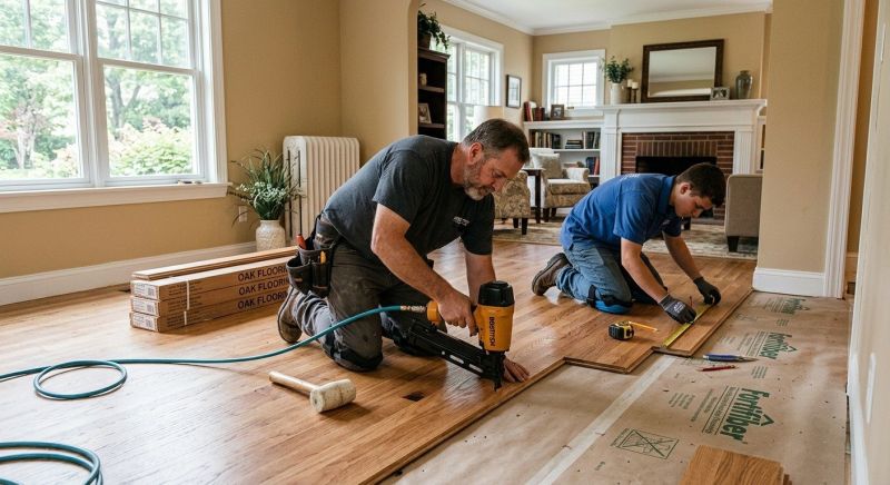 Oak Floor Installation in Chantilly, VA