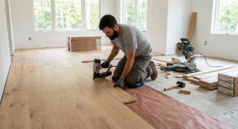 Oak Floor Installation in Highland, MD