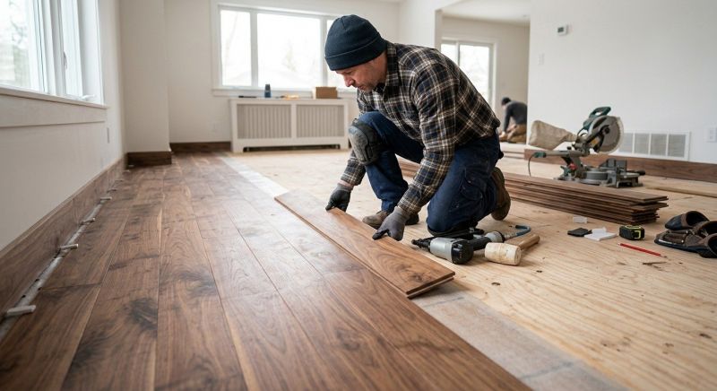 Walnut Flooring Installation in Rockville, MD