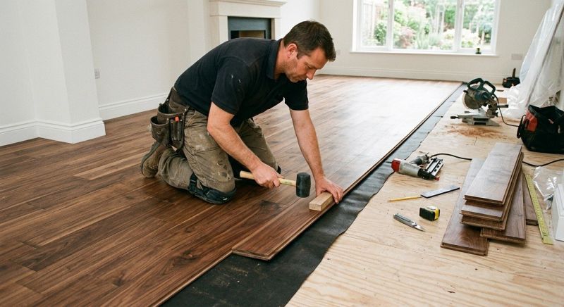 Walnut Flooring Installation in Rockville, MD
