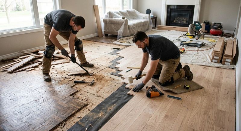 Wood Floor Replacement in Howard County, MD