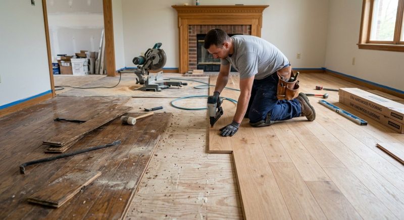 Wood Floor Replacement in Rockville, MD